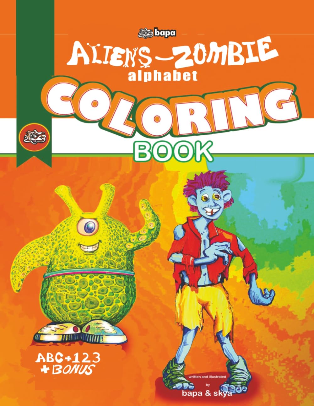 Zombie Coloring Books by Bapa Books